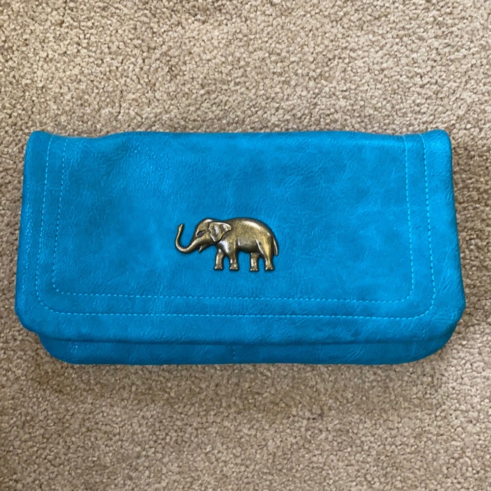 Blue hand bag